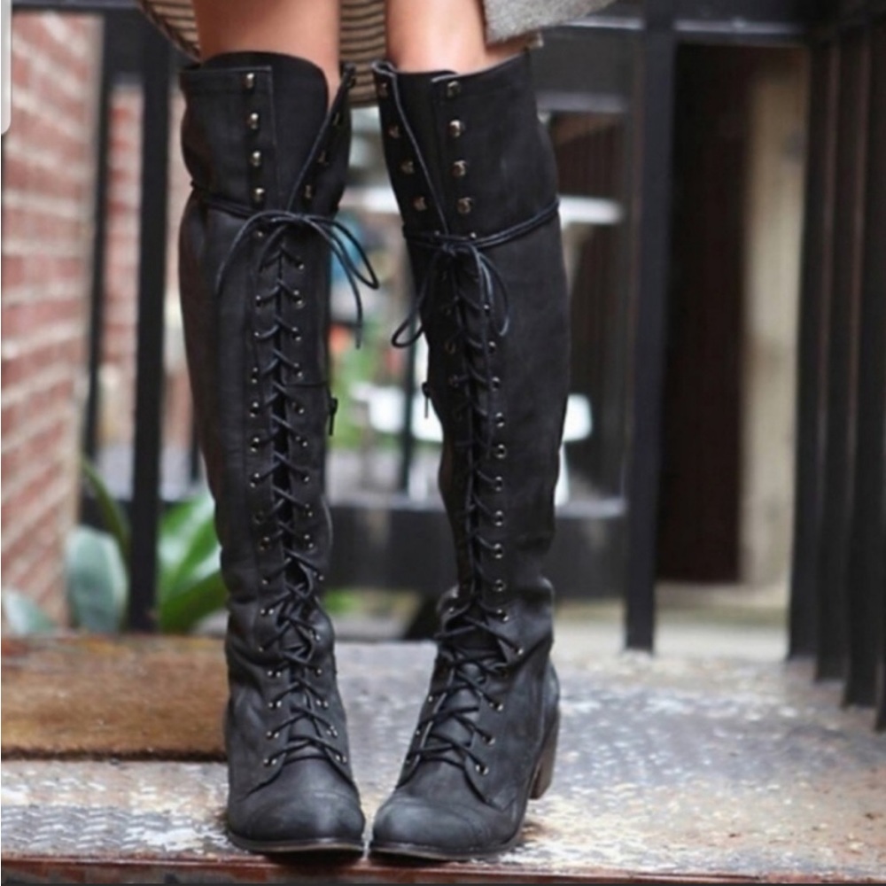 Free People Jeffrey Campbell Joe Lace Up Boot